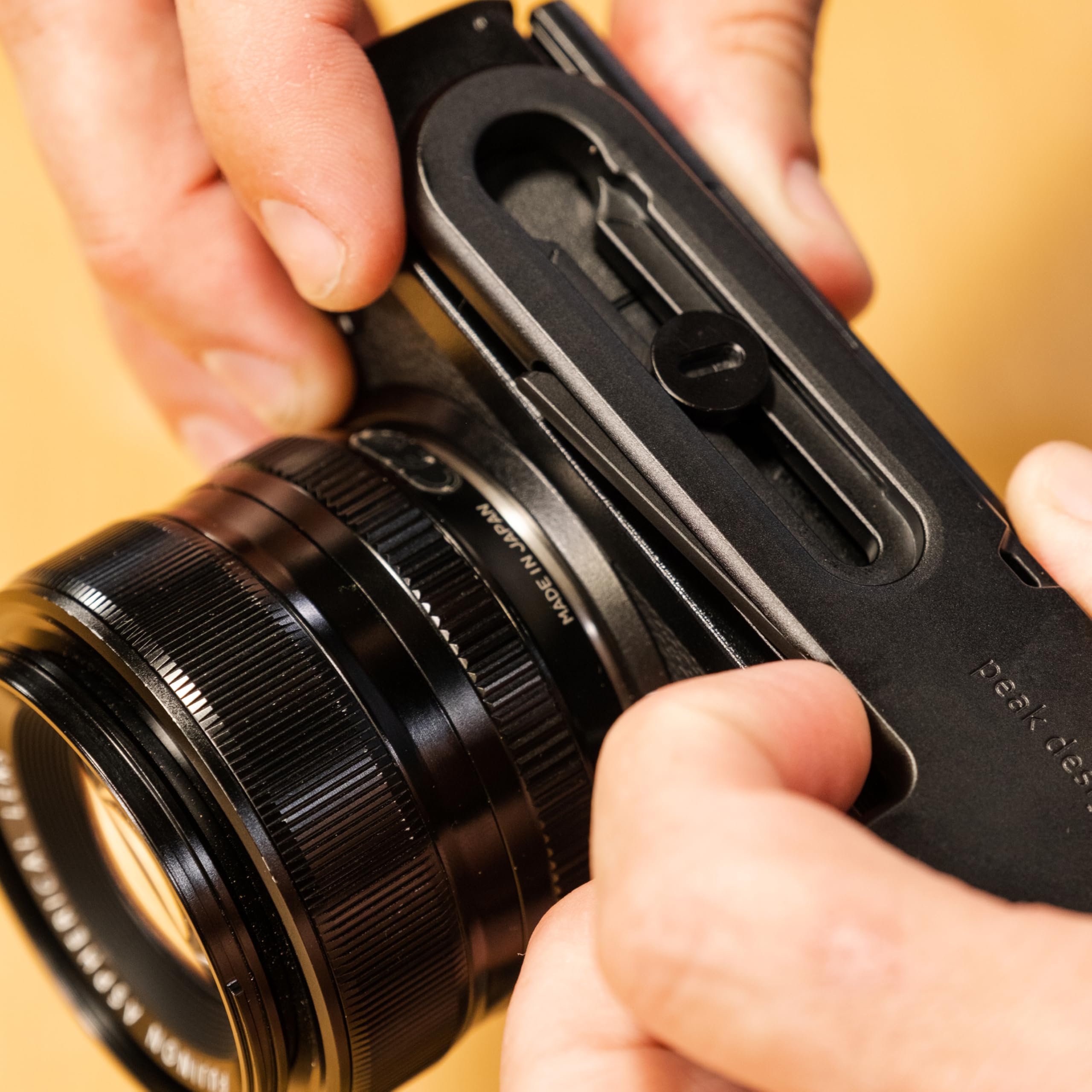 Peak Design Micro Clutch I-Plate Camera Hand Strap, For Mirrorless Cameras, Low-Profile Finger Loop, Battery Access, ARCA-Compatible Baseplate, Secure and Comfortable, Camera Straps for Photographers - Image 8