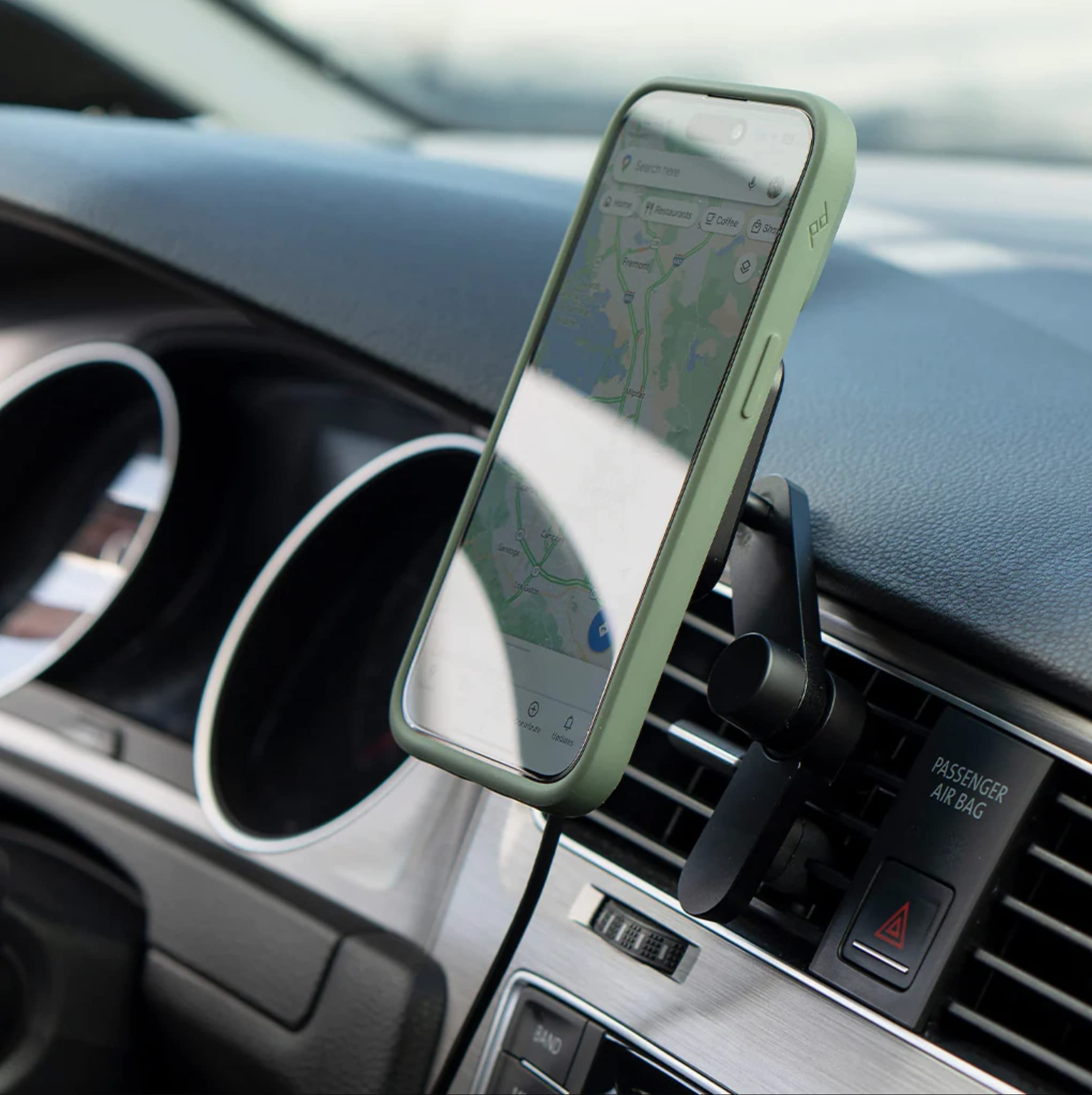 Peak Design Mobile Car Vent Mount, Qi1 Wireless Charging, SlimLink Mounting Technology, Adjustable, Aluminum Construction, 360-Degree Swivel Arm, Compatible with MagSafe Cases - Image 7