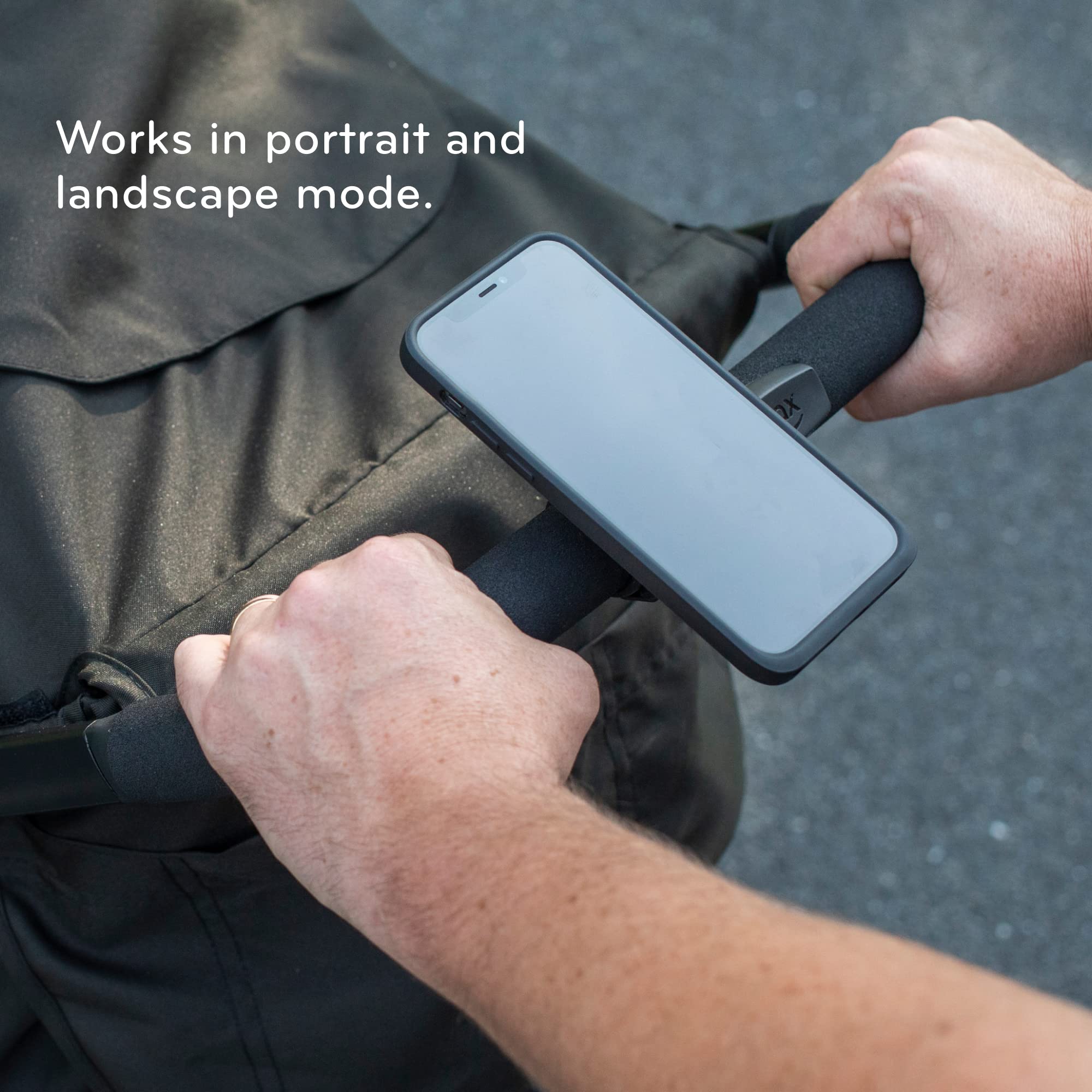 Peak Design Mobile Universal Bar Mount, Silicone Strap Phone Mount, SlimLink Magnetic and Mechanical Lock, Compatible Cases, Phone Holder for Bike, Scooter, Stroller, Golf Cart & More - Image 7