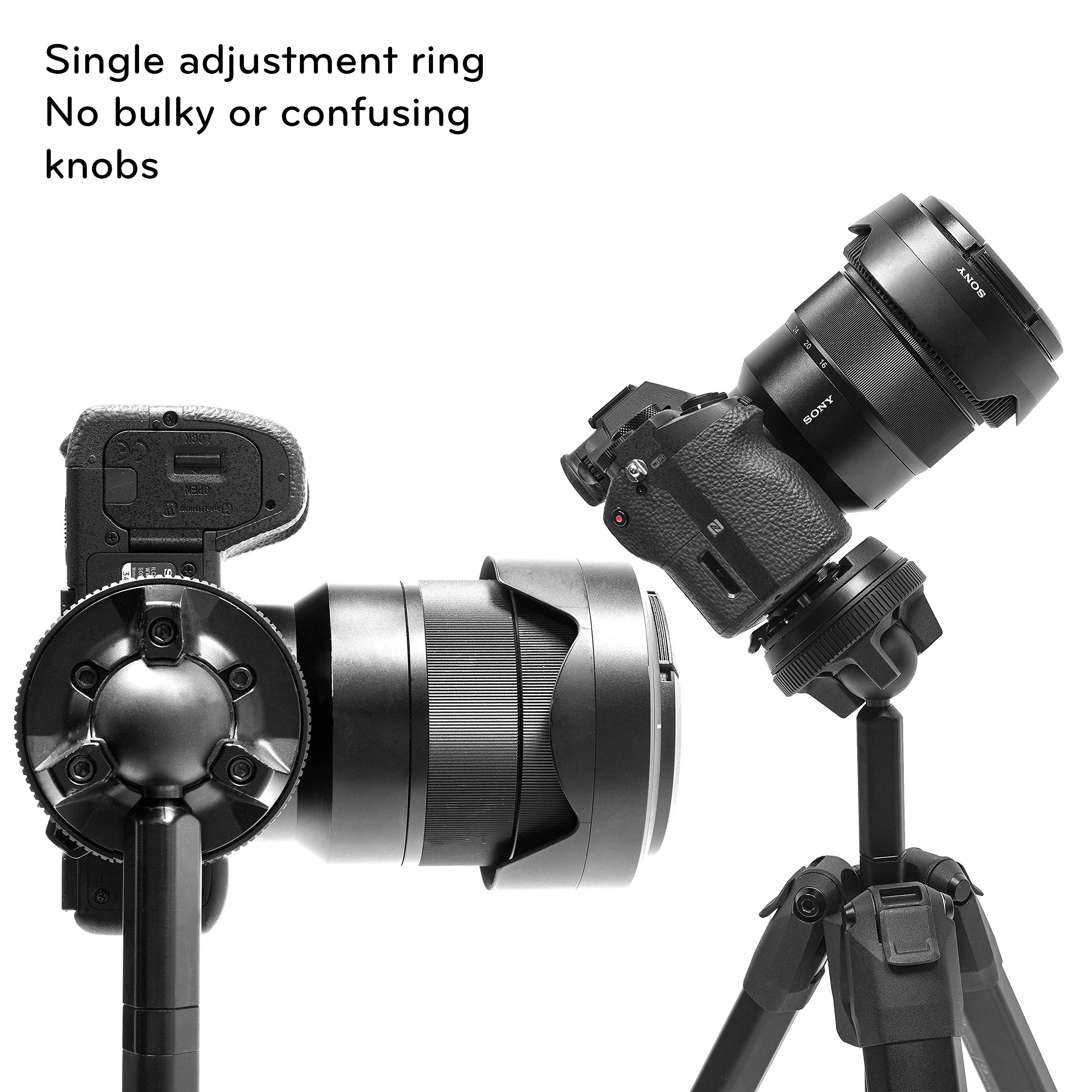 Peak Design Travel Tripod, Carbon Fiber, Compact Design, Quick Setup and Takedown, Pro-Level Stability, Ergonomic Ball Head, Compact and Portable Travel Tripod for Camera and Phone, 20 lb Capacity - Image 11