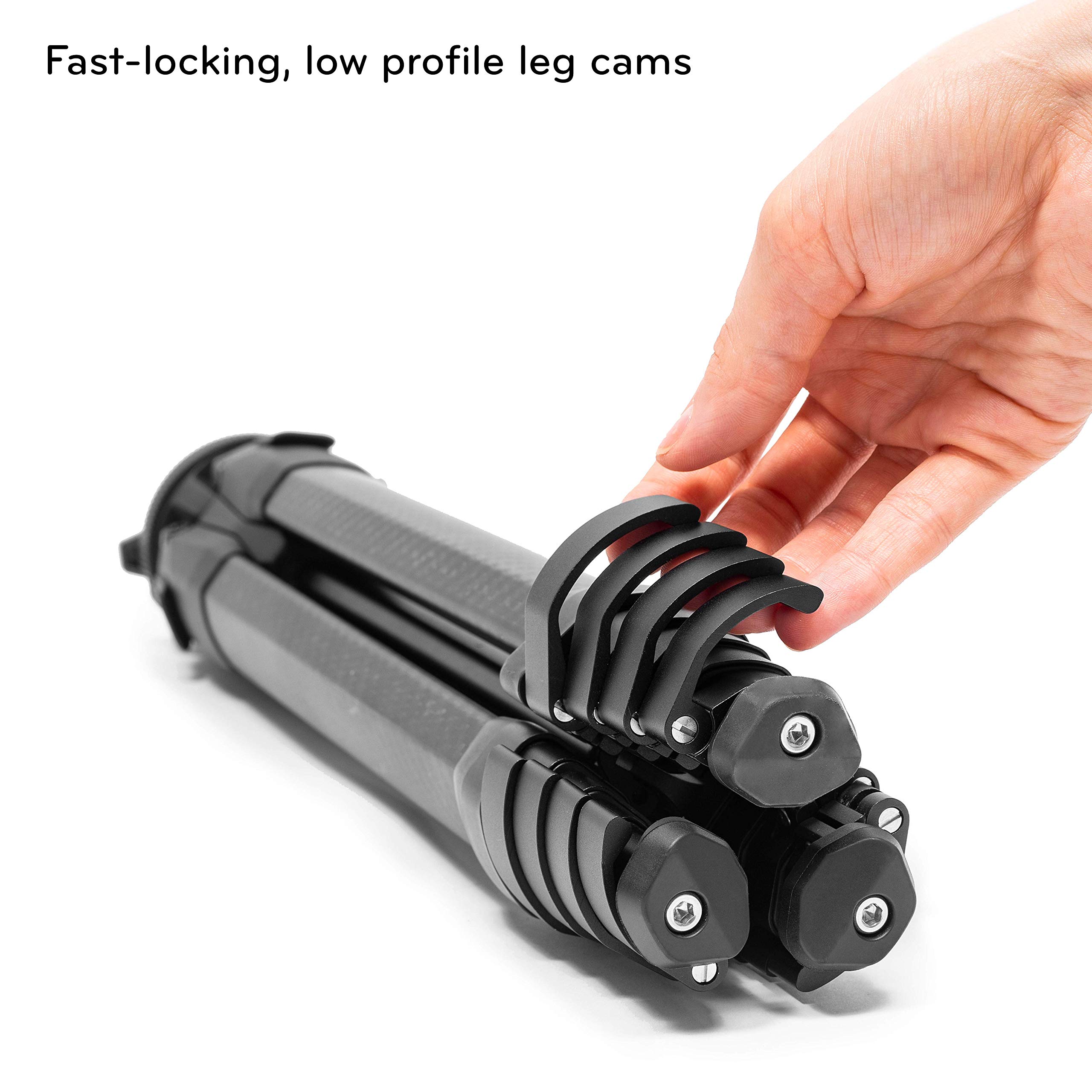 Peak Design Travel Tripod, Carbon Fiber, Compact Design, Quick Setup and Takedown, Pro-Level Stability, Ergonomic Ball Head, Compact and Portable Travel Tripod for Camera and Phone, 20 lb Capacity - Image 7